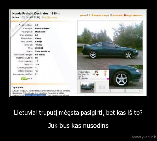 Lietuviai truputį mėgsta pasigirti, bet kas iš to?