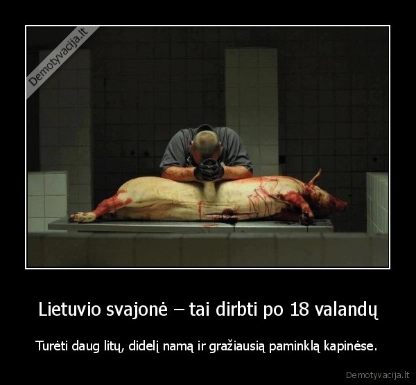 lietuviska, svajone,sunkus, darbas