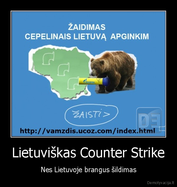 lietuviskas, zaidimas, counter, strike, cepelinai, gazprom