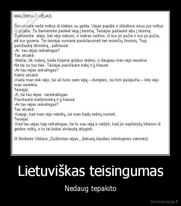 Lietuviškas teisingumas