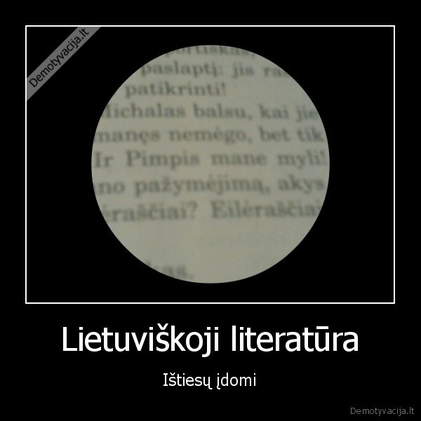 Lietuviškoji literatūra