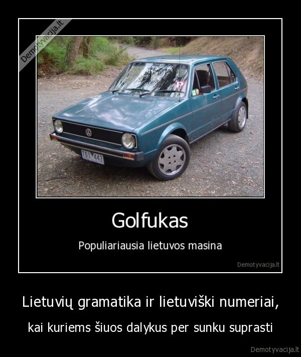 Lietuvių gramatika ir lietuviški numeriai,