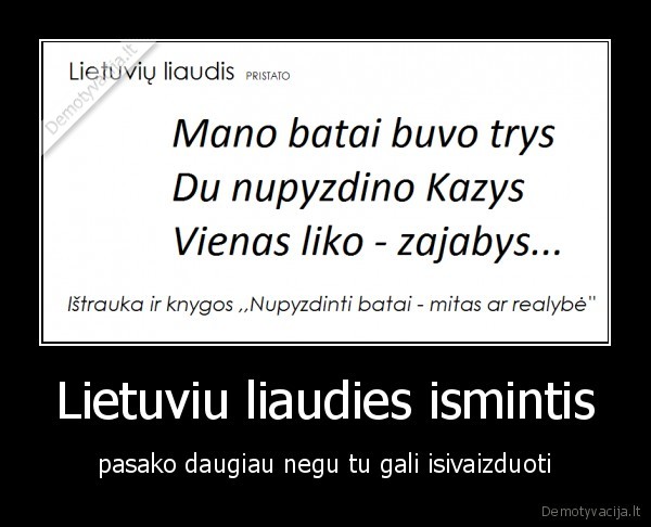 Lietuviu liaudies ismintis