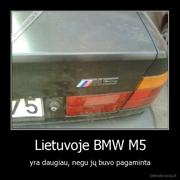 Lietuvoje BMW M5