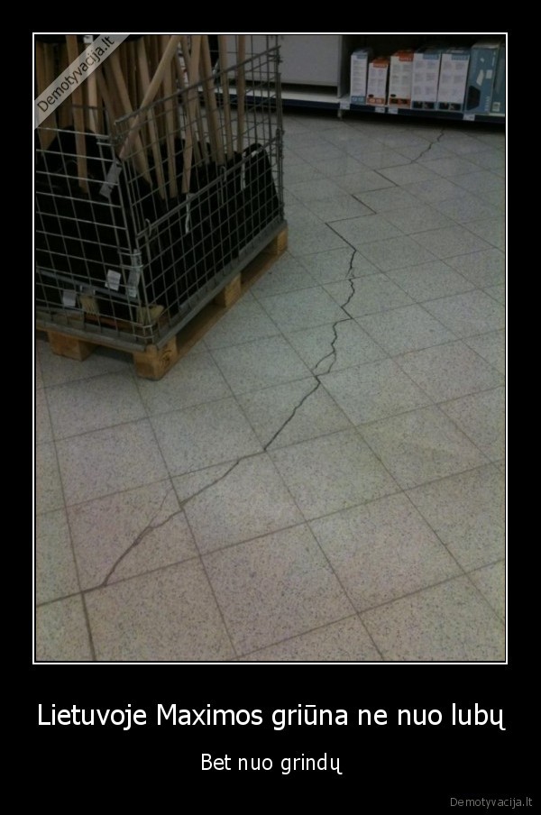 maxima,maxima, griuna,sutrukusios, grindys