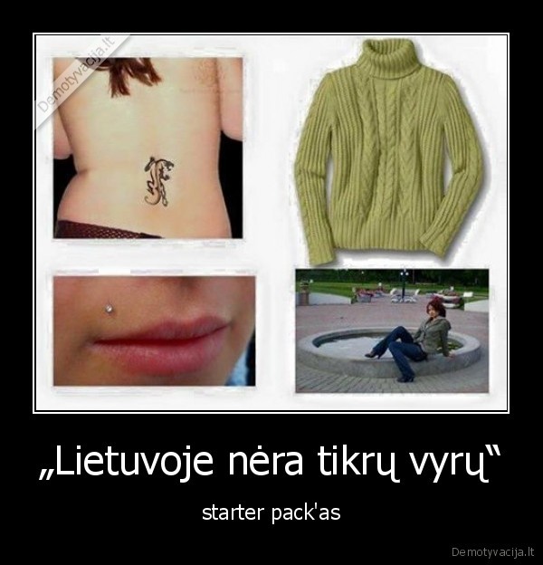 nera, vyru,mergina,lietuva,starter, pack