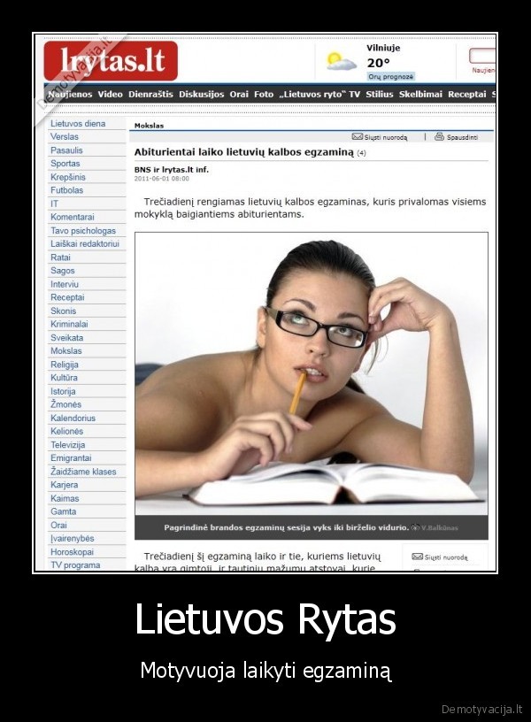 egzaminai,lietuvos, rytas