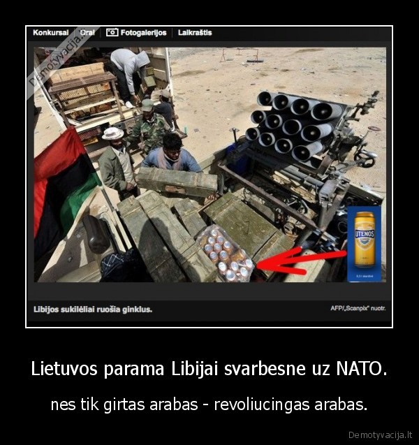 Lietuvos parama Libijai svarbesne uz NATO.