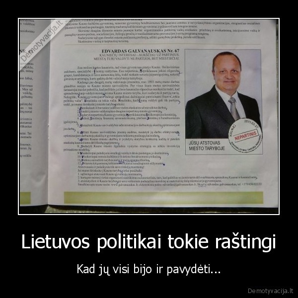 Lietuvos politikai tokie raštingi