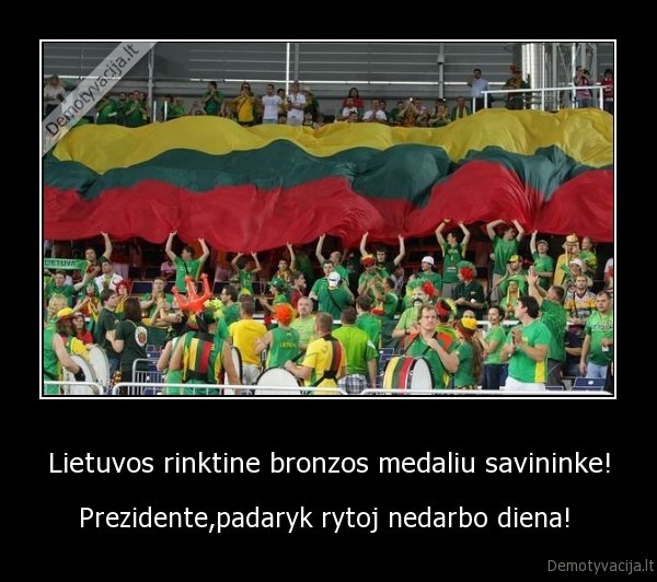 Lietuvos rinktine bronzos medaliu savininke!