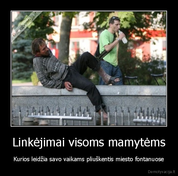 bomzas, fontane,puva, koja