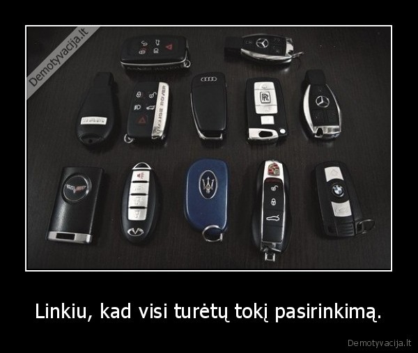 Linkiu, kad visi turėtų tokį pasirinkimą.