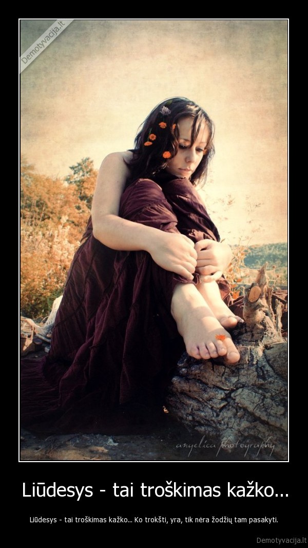 Liūdesys - tai troškimas kažko...