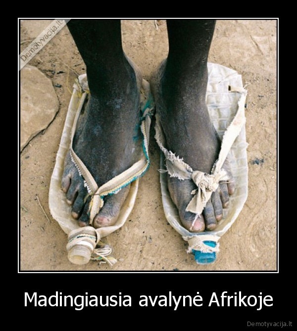 Madingiausia avalynė Afrikoje