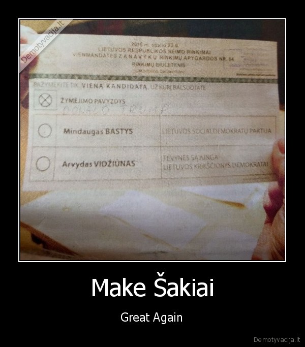 donald, trump,balsavimo, biuletenis