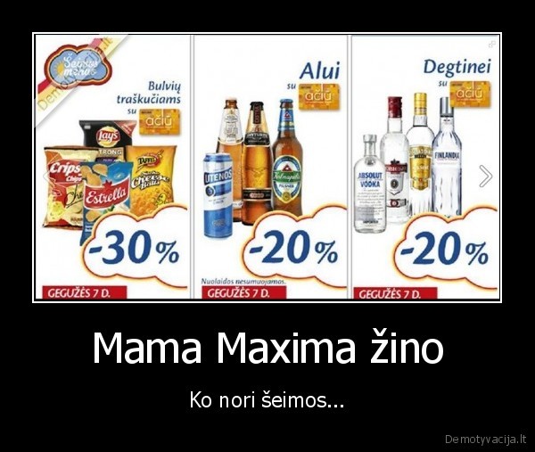 maxima, nuolaidos,reklama,akcija, alkoholiui