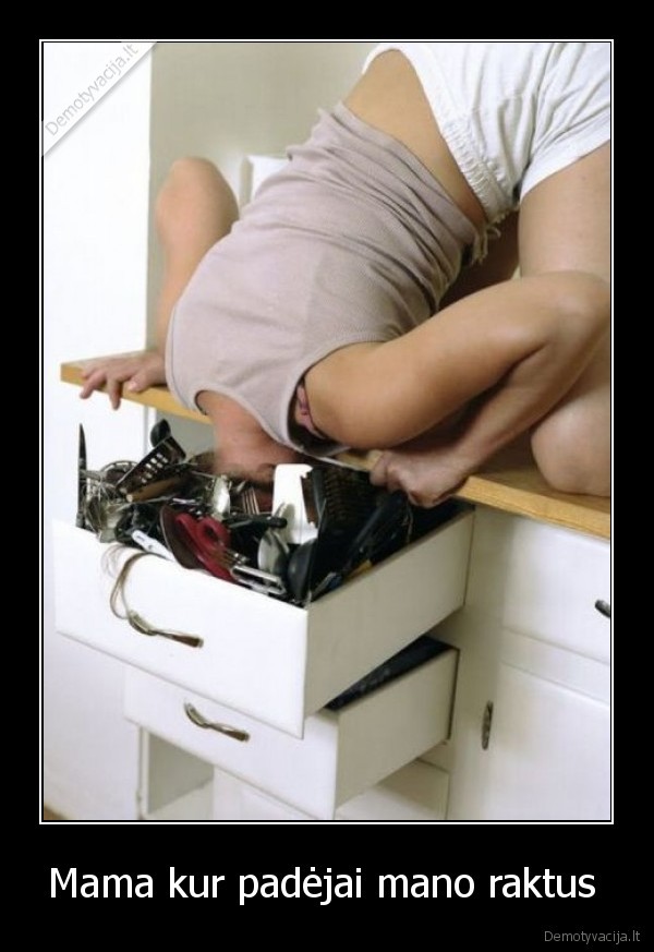 raktai, mama, netvarka