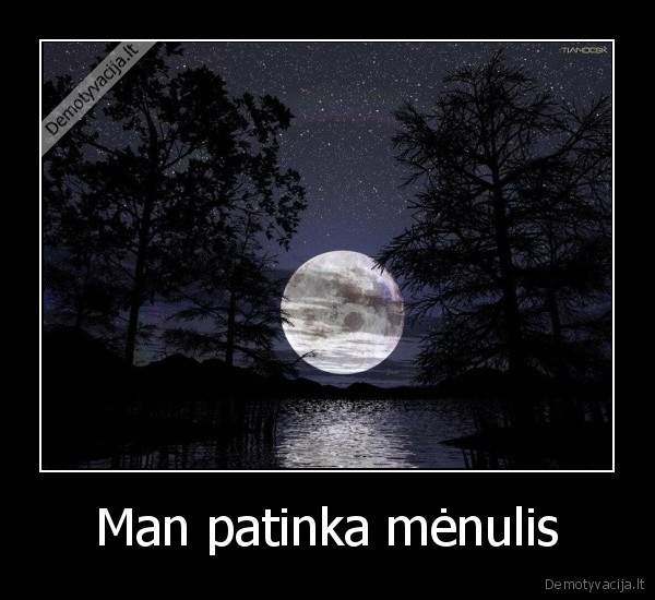 Man patinka mėnulis