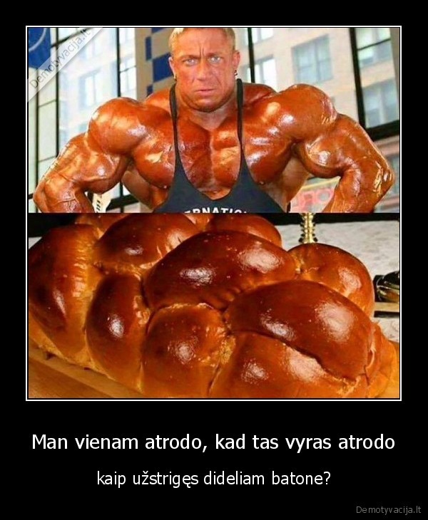 vyras,batonas,raumenys