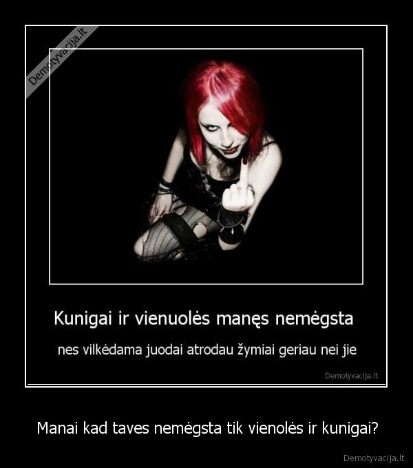 Manai kad taves nemėgsta tik vienolės ir kunigai?