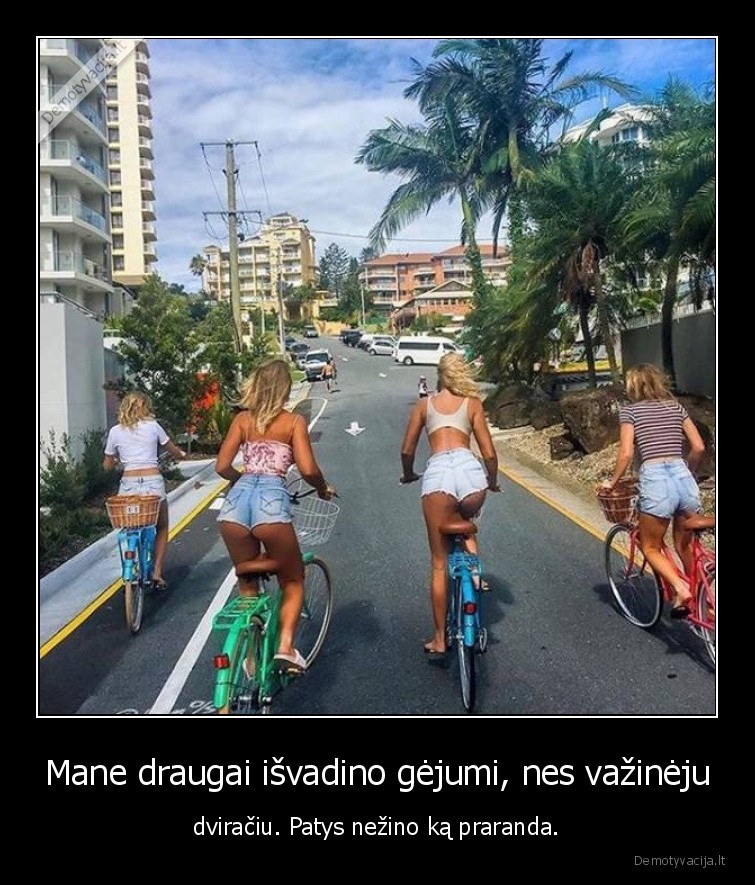 dviratis,mergina,uzpakaliukas