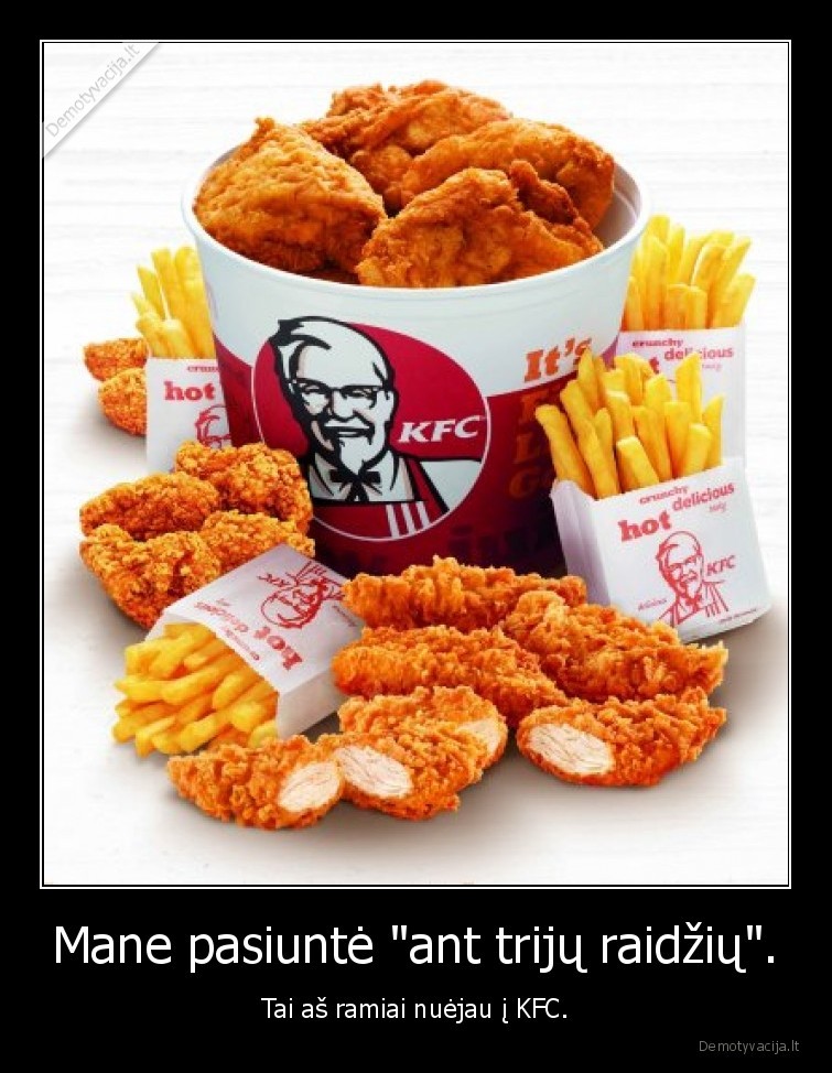 maistas,pasiunte,kfc