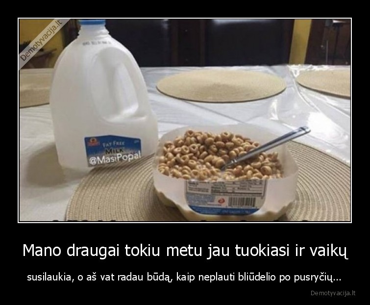 suauges, zmogus,sausi, pusryciai