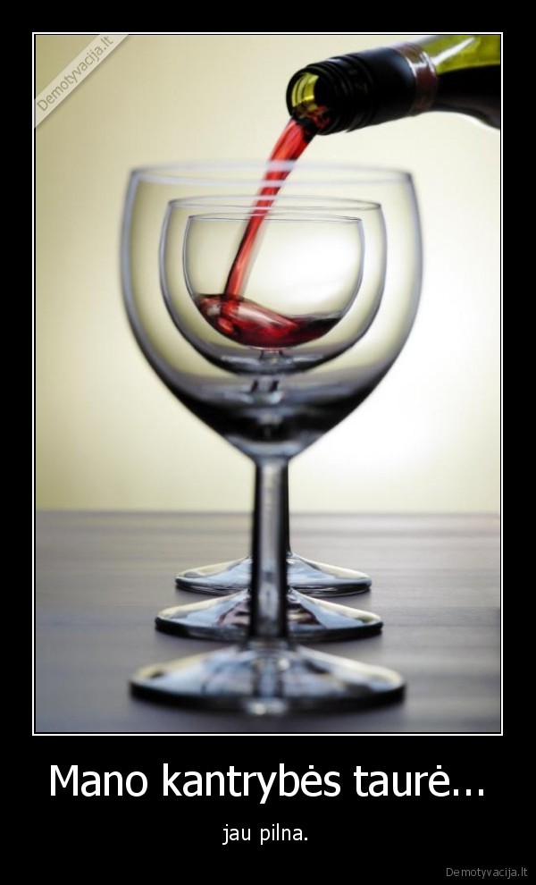 Mano kantrybės taurė...
