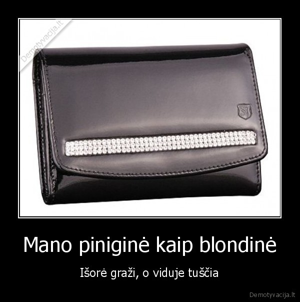 Mano piniginė kaip blondinė