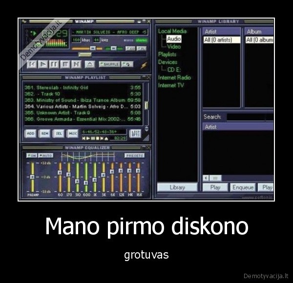 winamp,diskoteka