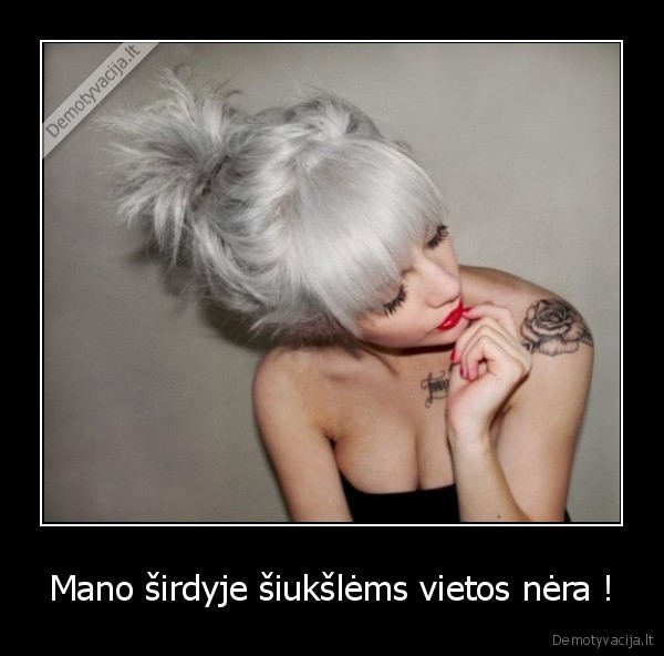 Mano širdyje šiukšlėms vietos nėra !