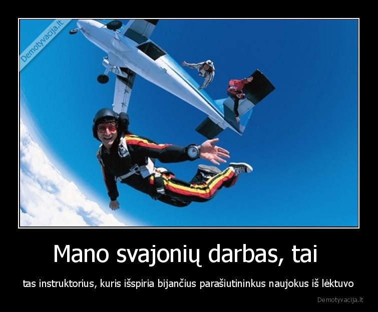parasiutas,instruktorius,lektuvas,profesija