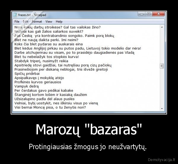marozai,bazaras