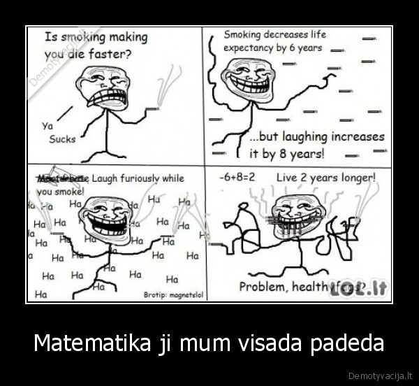 Matematika ji mum visada padeda