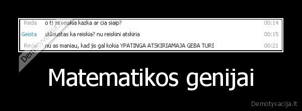 Matematikos genijai