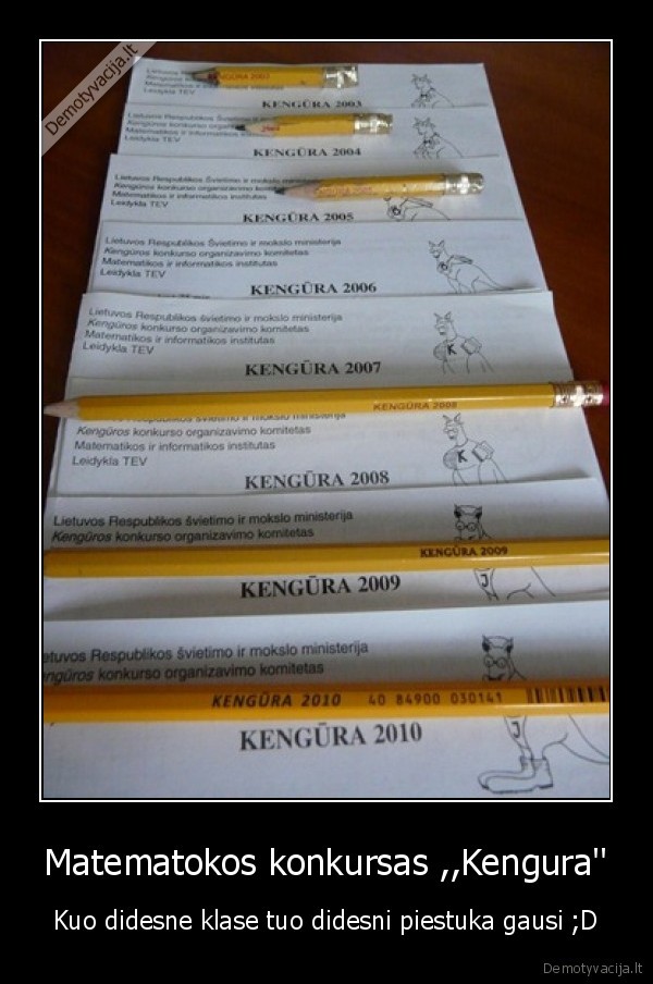 Matematokos konkursas ,,Kengura''