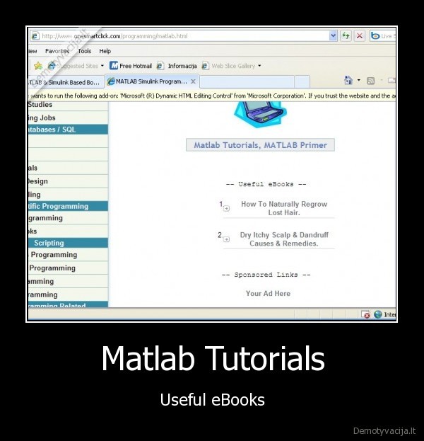 Matlab Tutorials