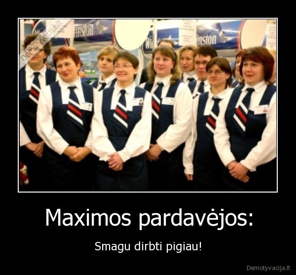 Maximos pardavėjos: