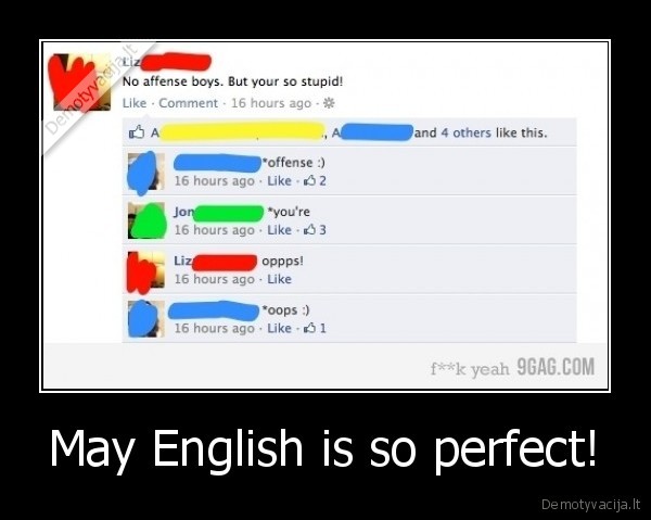 May English is so perfect!
