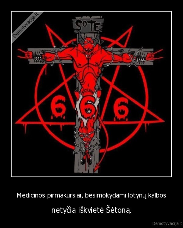 Medicinos pirmakursiai, besimokydami lotynų kalbos