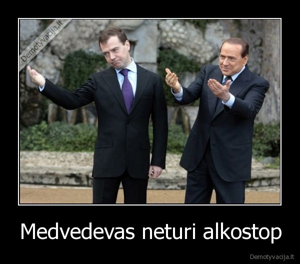 Medvedevas neturi alkostop