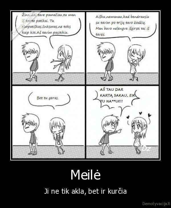 meile,akla, meile,kurcia, meile