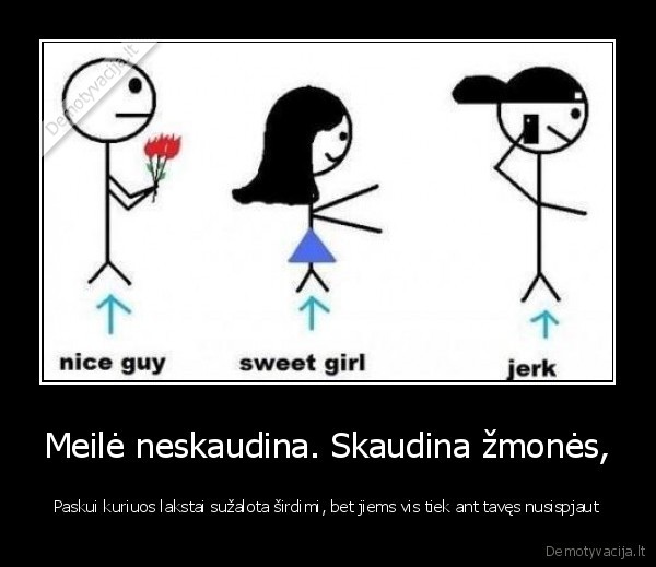 Meilė neskaudina. Skaudina žmonės,