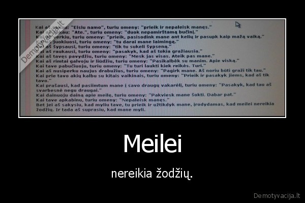 meile,grazus, zodziai