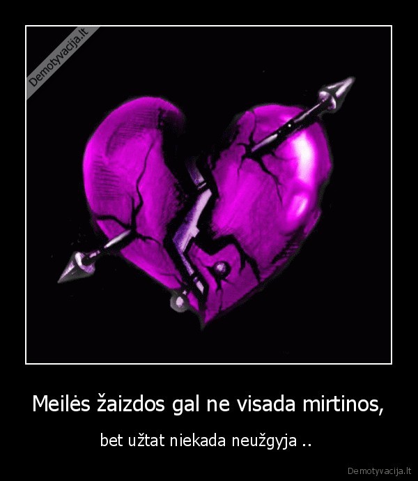 Meilės žaizdos gal ne visada mirtinos,