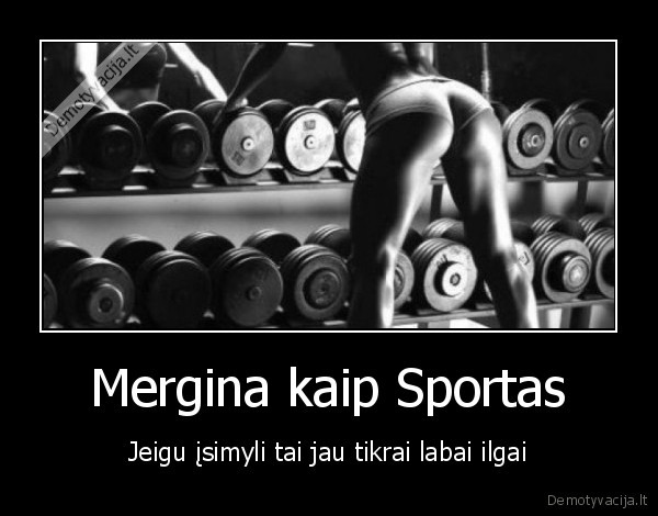 Mergina kaip Sportas