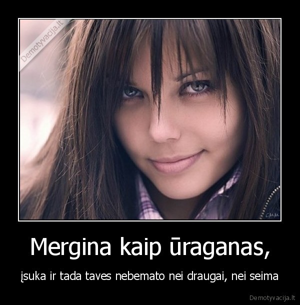 mergina,uraganas,draugai,seima