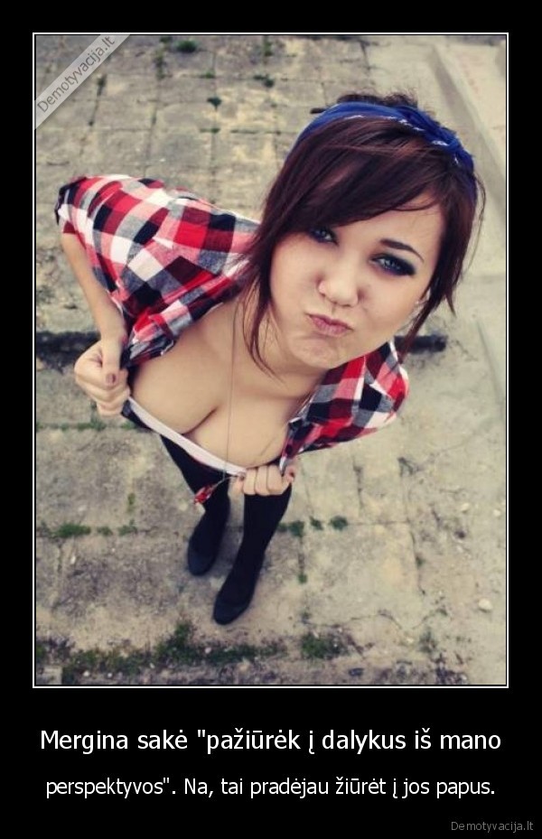 mergina,papai,perspektyva