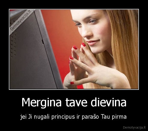 Mergina tave dievina