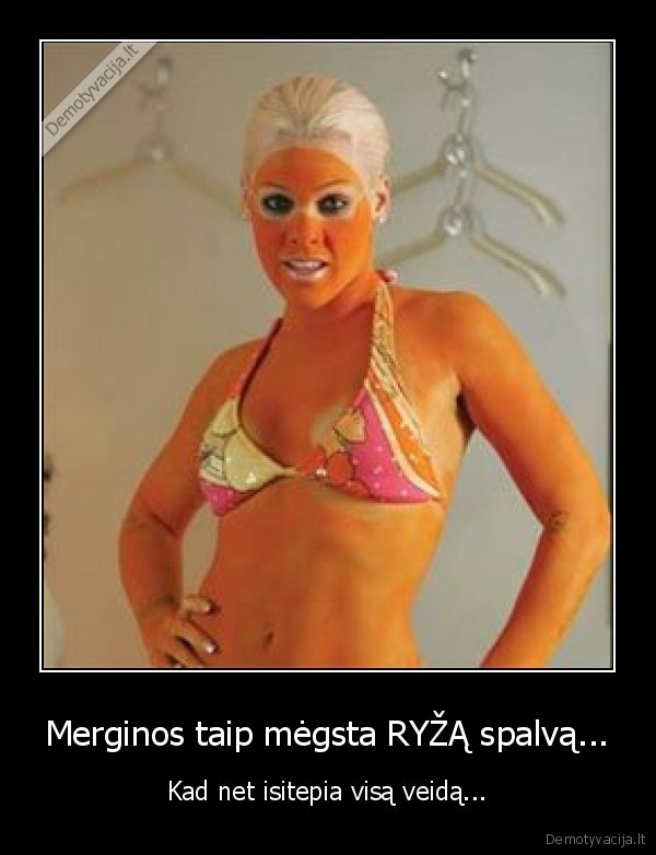 Merginos taip mėgsta RYŽĄ spalvą...